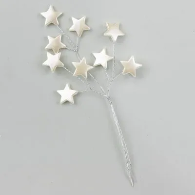 Всатвка со звездами, Н20см, белый фото в интернет-магазине Флоранж