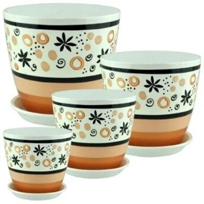 Горшок керамический Бутон РС164 Пряности (3-й из набора), 18х18см, 3,8л; Россия фото в интернет-магазине Флоранж