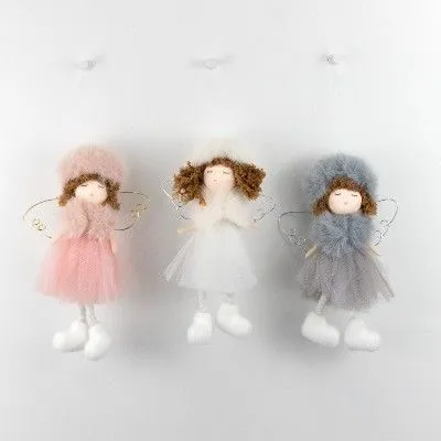 Украшение подвесное Девочка, H17х5х3см в ассортименте фото в интернет-магазине Флоранж