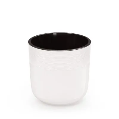 Горшок пластиковый Линель двойной с автополивом, белый, 21,5х21,5см, 6л; Россия фото в интернет-магазине Флоранж