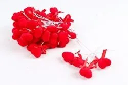 Фото Набор вставок Сердце, флок, (10шт.) Набор вставок Сердце, флок, (10шт.)