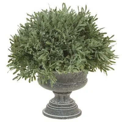 Растение искусственное в кашпо Самшит, 28xH30см, зеленый фото в интернет-магазине Флоранж