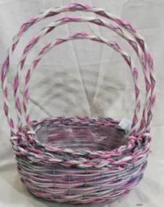 Корзина плетеная 876999 (№1 из 3шт.), (ива), 27х19хH12хHH35см фото в интернет-магазине Флоранж