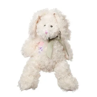 Игрушка м/н Кролик с бантом, 28см, кремовый фото в интернет-магазине Флоранж