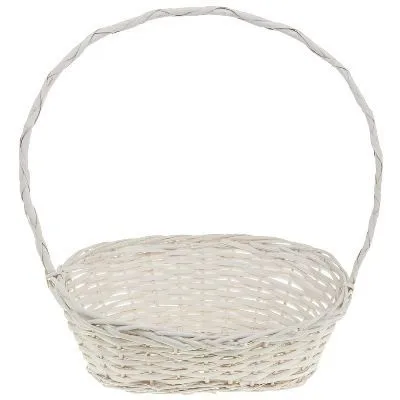 Корзина плетеная (ива), 45x36xH14/53см; Китай фото в интернет-магазине Флоранж