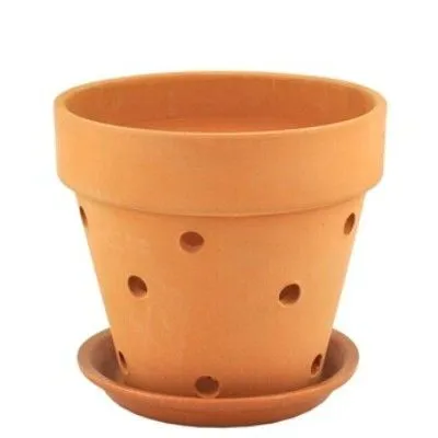 Горшок керамический Гончарка Охра Конус высокий 16х14см, 0.6л; Россия фото в интернет-магазине Флоранж
