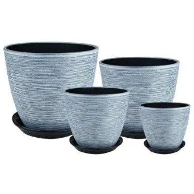 Горшок керамический Бутон Роспись РС152 (3-й из набора), 18х18см, 3,8л; Россия фото в интернет-магазине Флоранж