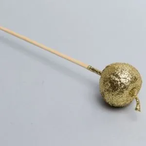 Вставка Яблоко засахаренное  4.5х50см, золотое