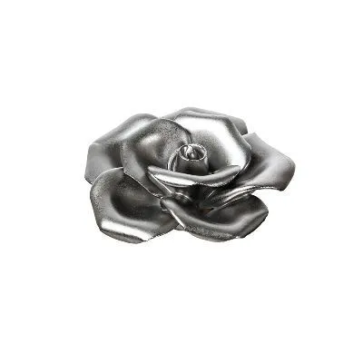 Сувенир Роза (металл), 6x2,5см, серебро фото в интернет-магазине Флоранж