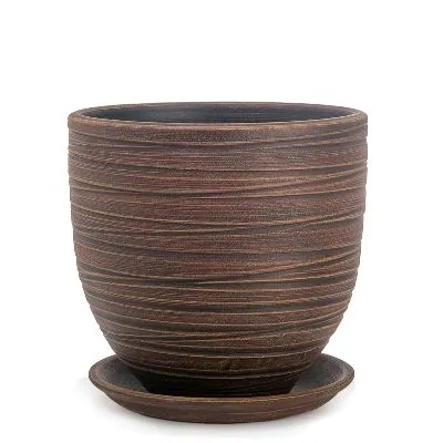 Горшок Модерн бутон 1 20х20см, 4л, шоколад /Корона фото в интернет-магазине Флоранж