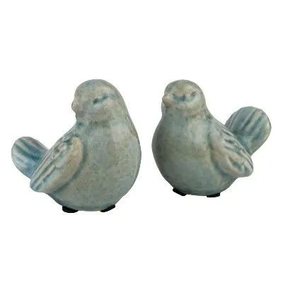 Сувенир Птичка (керамика), 10x7x8см, голубой фото в интернет-магазине Флоранж