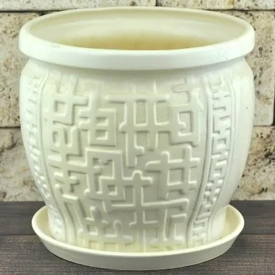 Горшок керамический Лабиринт (2-й из набора), 22,3х20см, 5,6л; Россия фото в интернет-магазине Флоранж