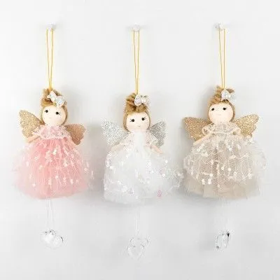 Украшение подвесное Ангел, H18х4х3см в ассортименте фото в интернет-магазине Флоранж