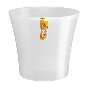 Кашпо пластиковое Арте, прозрачное, 15х15см, 2л;  Россия фото в интернет-магазине Флоранж