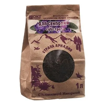 Субстратный компонент сенполия с микоризой 1л/БашИнком фото в интернет-магазине Флоранж