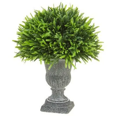 Растение искусственное в кашпо Самшит, 22xH29см, зеленый фото в интернет-магазине Флоранж