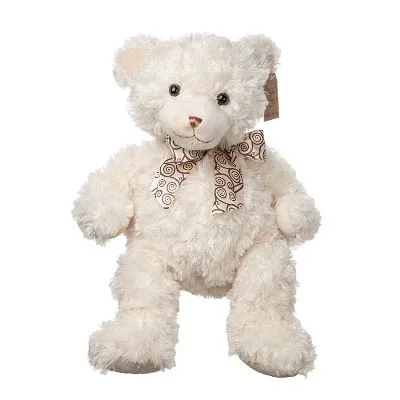 Игрушка м/н Медвежонок с бантом, 32см, кремовый фото в интернет-магазине Флоранж