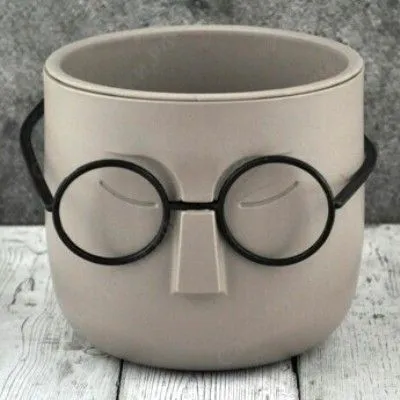 Горшок пластиковый Стив, серый, 10х10,5см; Россия фото в интернет-магазине Флоранж