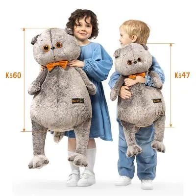 Игрушка Басик с бархатным бантом 47см Ks47-01 фото в интернет-магазине Флоранж