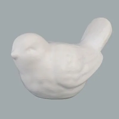 Сувенир Птичка (керамика), 13,5x8x9см, цвет белый фото в интернет-магазине Флоранж