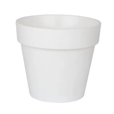 Горшок пластиковый Протея, белый, 17,5х16см, 3,7л; Россия фото в интернет-магазине Флоранж