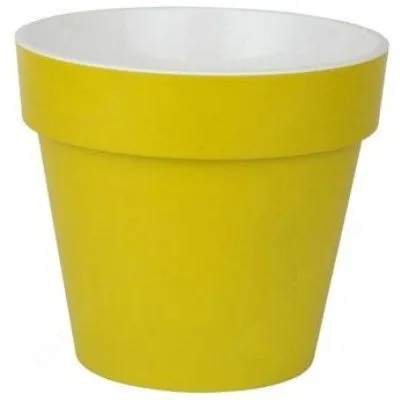 Горшок пластиковый Протея, фисташковый, 23,5х22,5см, 6л; Россия фото в интернет-магазине Флоранж