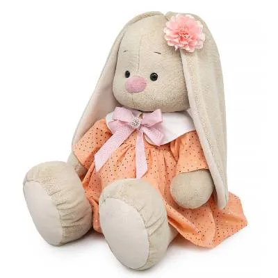 Игрушка Зайка Ми Большой в персиковом платье SidL-645 фото в интернет-магазине Флоранж