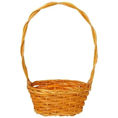 Корзина плетеная (ива), 24х18,5хН12/44см; Китай фото в интернет-магазине Флоранж