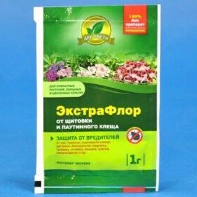 Инсектицид от щитовки, пакет Экстрафлор,1г фото в интернет-магазине Флоранж