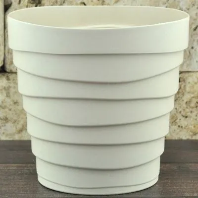 Горшок пластиковое Бархан, крем, 0,9л; Россия фото в интернет-магазине Флоранж