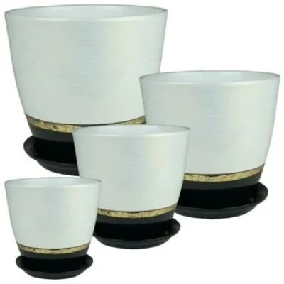 Горшок керамический Бутон РС153 Паталь котик (3-й из набора), 18х18см, 3,8л; Россия фото в интернет-магазине Флоранж