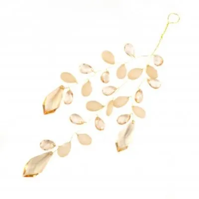 Вставка с кристаллами, Н33см, шампань фото в интернет-магазине Флоранж