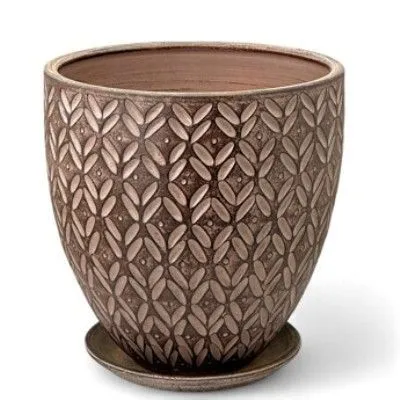 Горшок Ажур слива бутон 2 24смх24см, 7,5л; Россия фото в интернет-магазине Флоранж