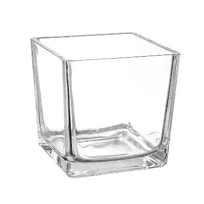 Ваза стеклянная Квадратная, 14х14х14см; Россия фото в интернет-магазине Флоранж