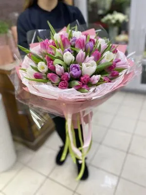 Букет Тюльпаны Весны фото в интернет-магазине Флоранж