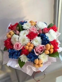 Композиция Ягодный микс , состав , цвет букета , подходит 