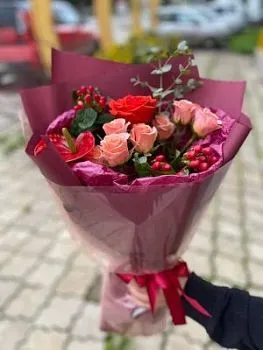 Букет Страсть , состав , цвет букета Фиолетовый, подходит 