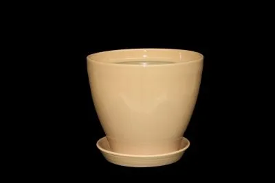 Горшок Конус 30х26см, 10л, бежевый; Россия фото в интернет-магазине Флоранж