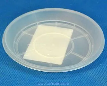 Поддон пластиковый. прозрачный, 16см; Россия 