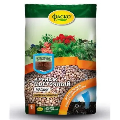 Дренаж мелкий керамзитовый, 1л; Фаско фото в интернет-магазине Флоранж