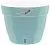 Кашпо пластиковое Асти, мятно-белое, 20х16см, 4л; Россия