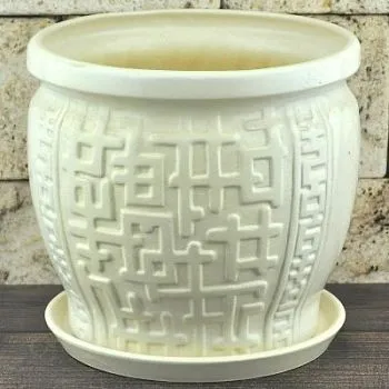 Горшок керамический Лабиринт (2-й из набора), 22,3х20см, 5,6л; Россия