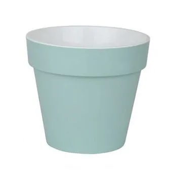 Горшок пластиковый Протея, мятный, 14х14см, 1,4л; Россия