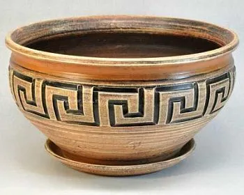 Миска керамическая 47857 (3-й из набора), 37х21см, 9л; Россия