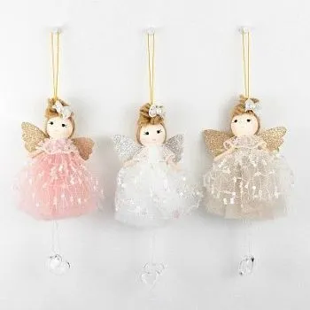 Украшение подвесное Ангел, H18х4х3см в ассортименте