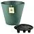 Горшок пластиковый Эко конус, малахитовый, 22,5х20см, 5,2л; Россия