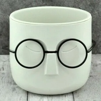 Горшок пластиковый Стив, белый, 10х10,5см; Россия