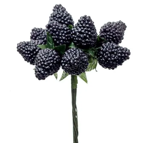 Набор ежевики на вставках 12шт., D1,8x2,5xL11см фото в интернет-магазине Флоранж