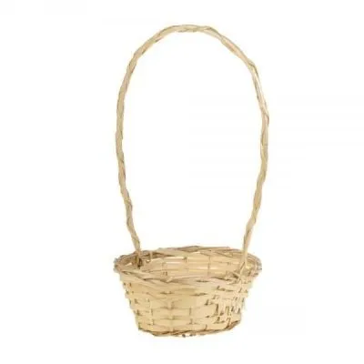 Корзина плетеная (ива), натуральная, 22x17xН9/40см фото в интернет-магазине Флоранж