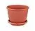 Горшок пластиковый Афина, коричневый, 17,5х15,5см, 2,2л; Россия